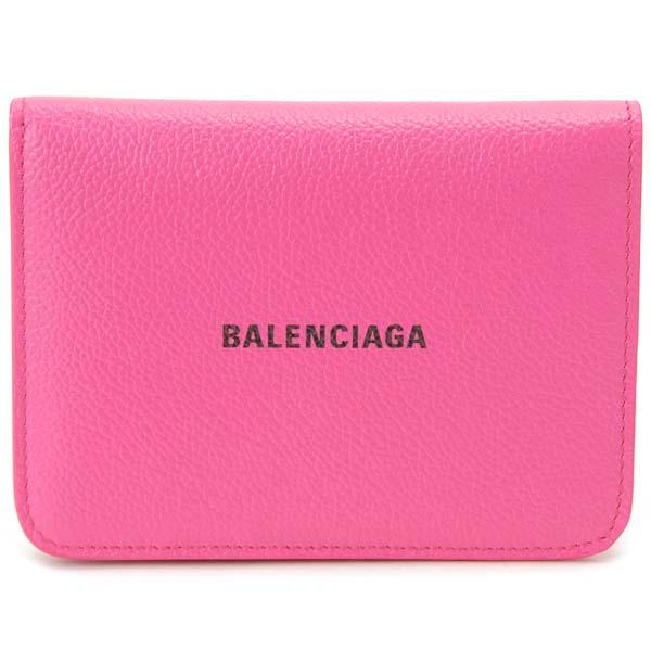 バレンシアガ BALENCIAGA 二つ折り財布 レディース ピンク 594205 
