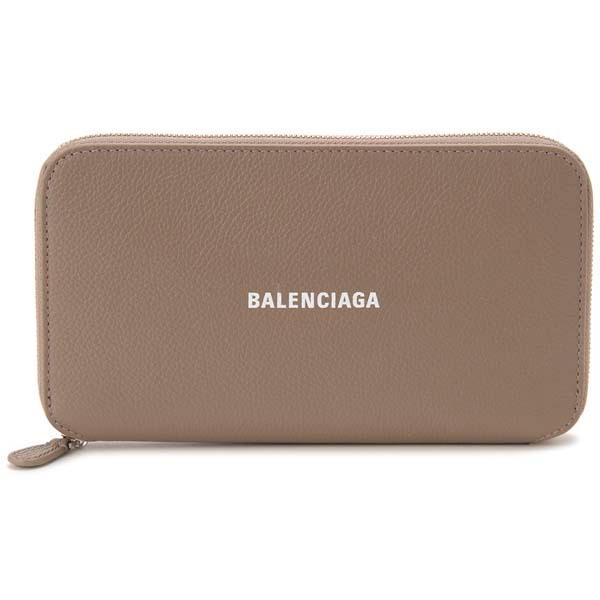 BALENCIAGA バレンシアガ ラウンドファスナー長財布 グレー