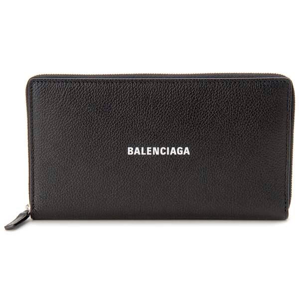 BALENCIAGA（バレンシアガ） ラウンドファスナー長財布 ブラック 黒