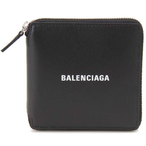 バレンシアガ　二つ折り財布　黒 BALENCIAGA（バレンシアガ） 二つ折り財布 メンズ レディース ブラック