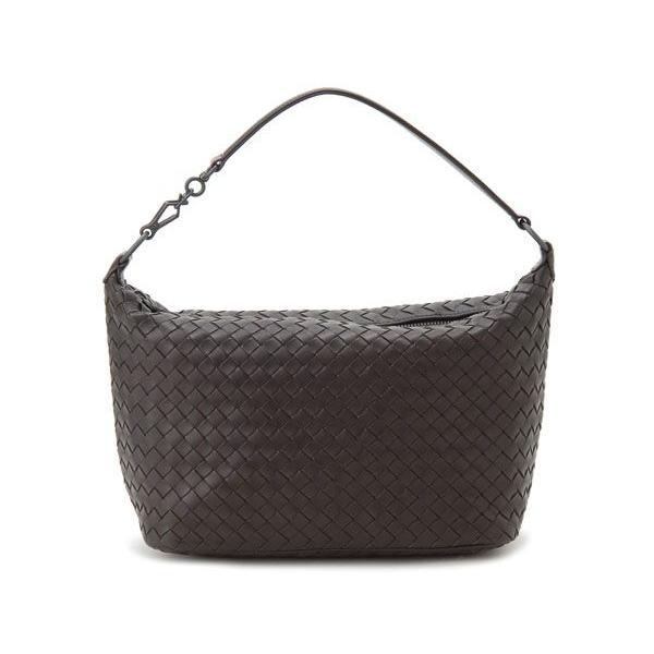 BOTTEGA VENETA ショルダーバッグ レザー ブラック 型押しロゴ レディース 高級レザーショルダーバッグ | Bottega Veneta® JP
