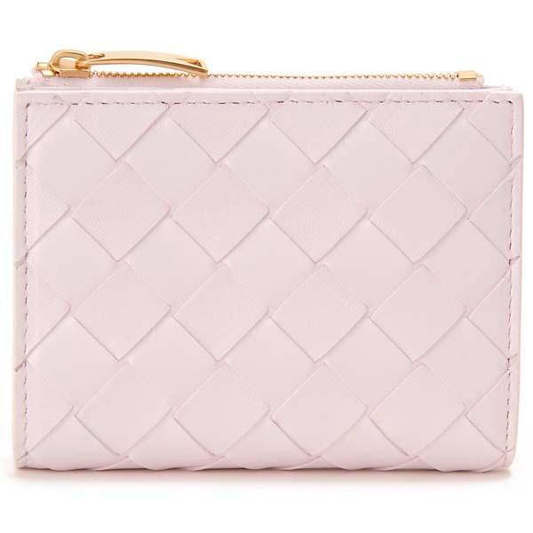 BOTTEGA VENETA（ボッテガ・ヴェネタ） 二つ折り財布 ピンク 608059