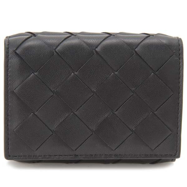 ボッテガ ヴェネタ Bottega Veneta 三つ折り財布 レディース ブラック vcpp2 8648 イントレチャート Bvvcpp S Select 通販 Yahoo ショッピング
