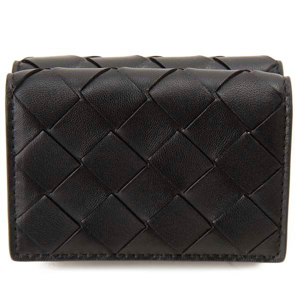 BOTTEGA VENETA（ボッテガ・ヴェネタ） 三つ折り財布 ブラック 666944
