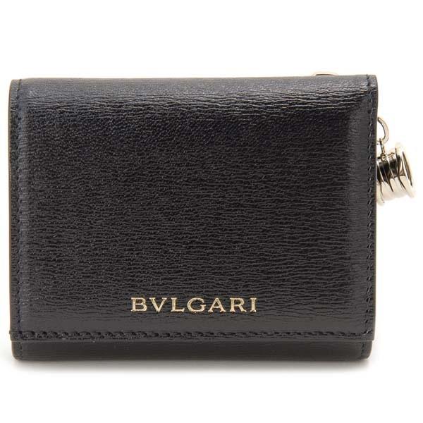 BVLGARI ブルガリ 三つ折り財布 レディース ブラック 黒 289145