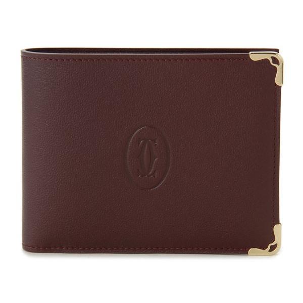 CARTIER カルティエ マスト ウォレット ボルドー 二つ折り 財布 Cartier カルティエ 二つ折り財布 マスト レザーウォレット