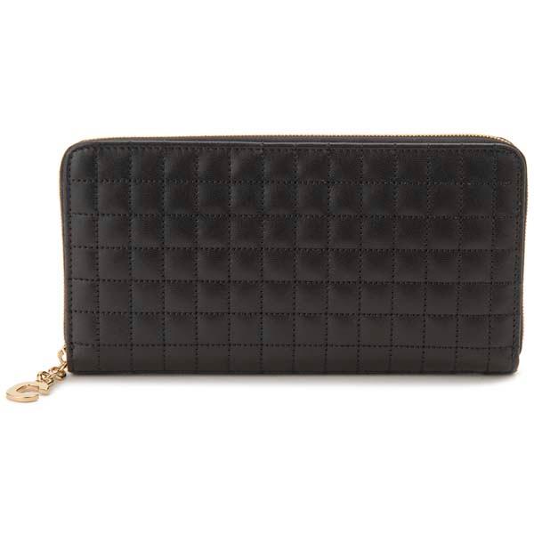CELINE（セリーヌ） ラウンドファスナー 長財布 レディース ブラック 