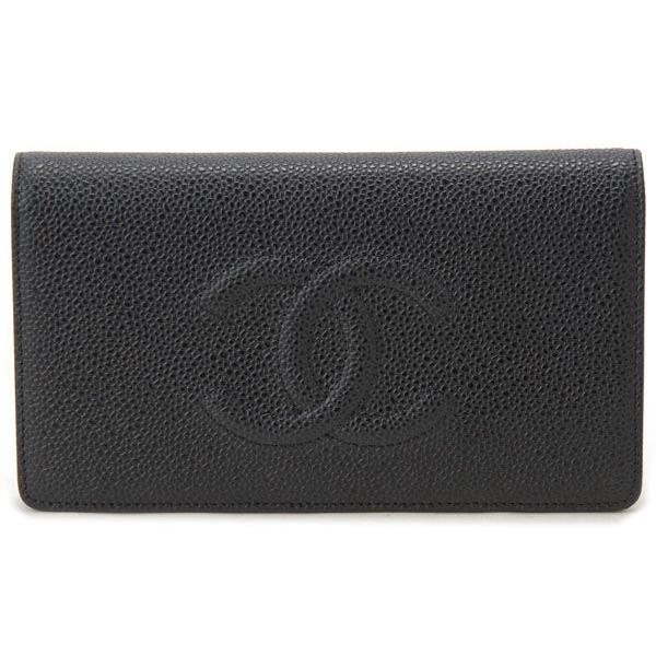 ✨️極美品✨️ シャネル ラインストーン レザー 長財布 レディース ブラック シャネル CHANEL 長財布 レディース ブラック AP0242 Y01864