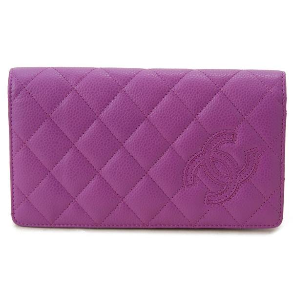 CHANEL シャネル 長財布 A80211-Y06500-LPUR マトラッセ