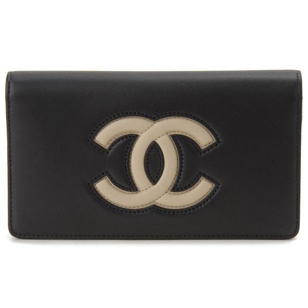 CHANEL シャネル 長財布 A80891 Y25417 C9036 ココマーク バイカラー 