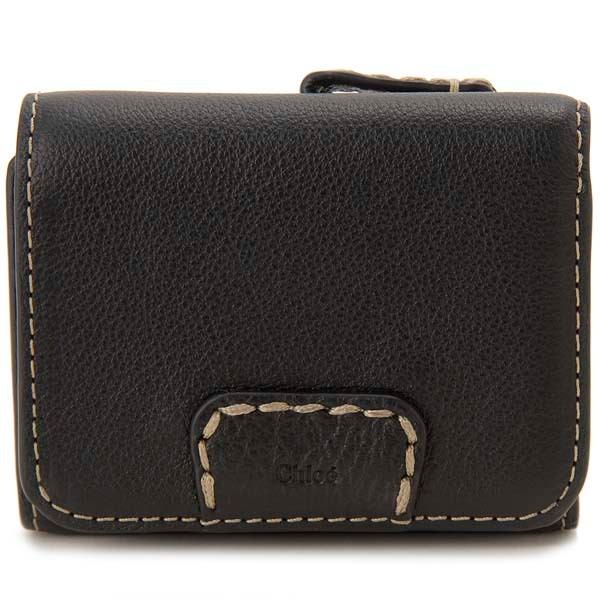 Chloe（クロエ） 三つ折り財布 レディース ブラック 21WP161 F43 001