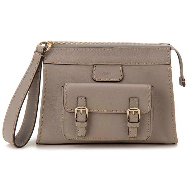 Chloe（クロエ） ポーチ グレー 21WP167 F43 053 ミニ バッグ コスメ