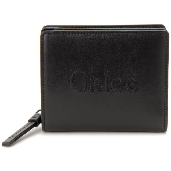 訳あり　背面にあたり、傷あり　Chloe クロエ 二つ折り財布 レディース 23SP867 I10 001 クロエ センス s-select_chl23sp867-i10-001