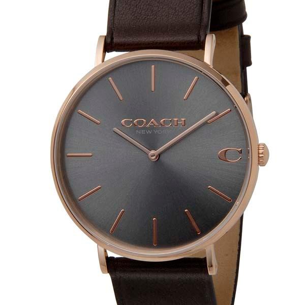 COACH コーチ 腕時計 メンズ グレー×ブラウン 14602549 CHARLES 