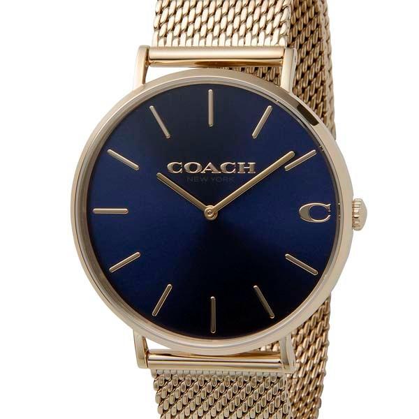 Coach コーチ 腕時計 メンズ ネイビー ゴールド Charles チャールズ Coc S Select 通販 Yahoo ショッピング