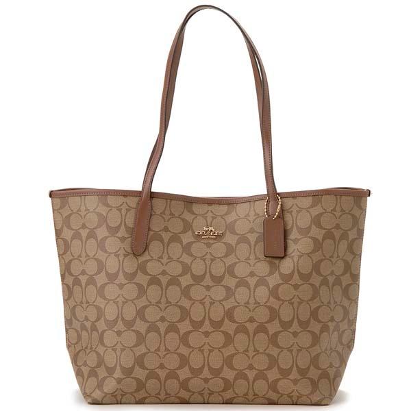 【美品】COACH コーチ トートバッグ シグネイチャー F25771 ブラウン COACH 【並行輸入品】 コーチ トート バッグ F25771