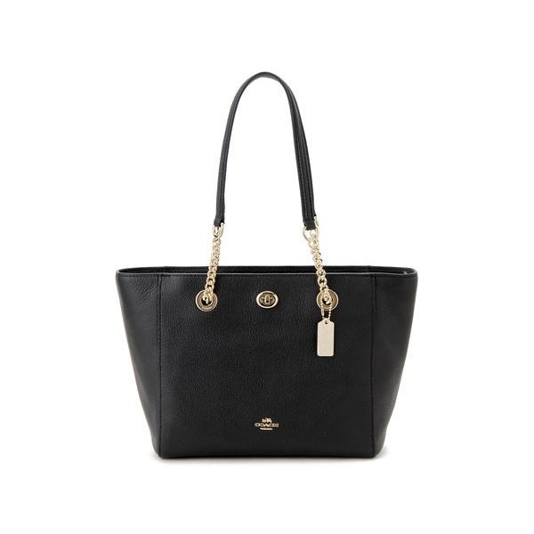 COACH コーチ トートバッグ 57107 LIBLK ターンロック チェーン COACH コーチ トートバッグ 57107 LIBLK ターンロック チェーン