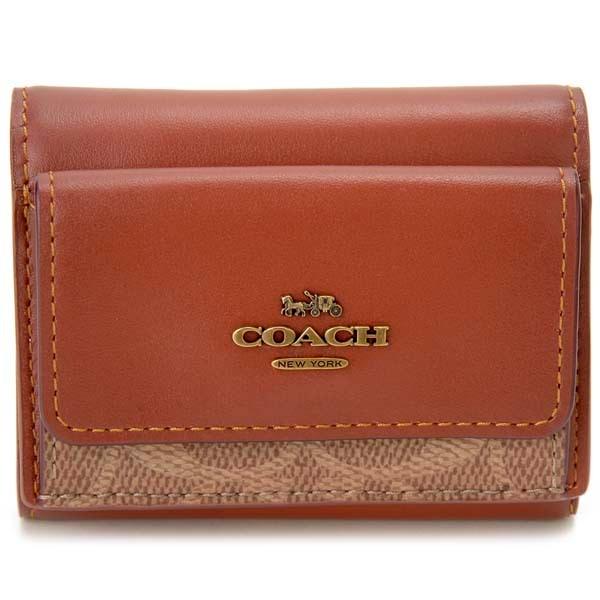 COACH コーチ 三つ折り財布 レディース ブラウン 85031 B4NQ4