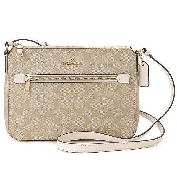 COACH コーチ ショルダーバッグ レディース ライトカーキ