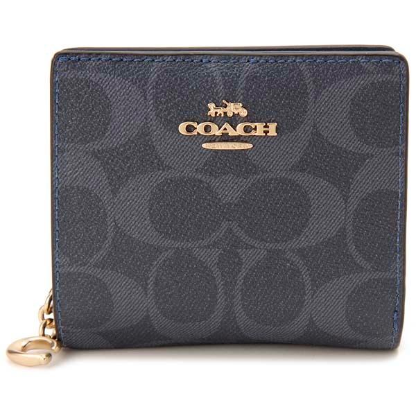COACH（コーチ） 二つ折り財布 レディース デニム C3309 IMDEI