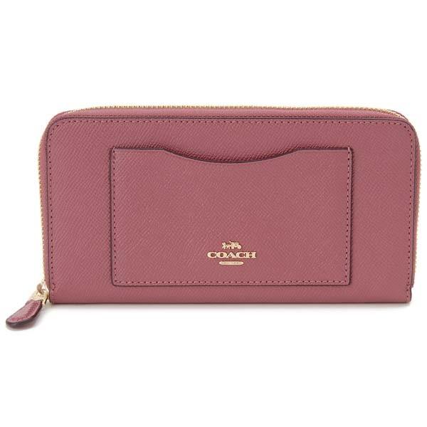 コーチ Coach ラウンドファスナー長財布 ピンク レディース F Imrou クロスグレーン レザー Cocfimrou S Select 通販 Yahoo ショッピング