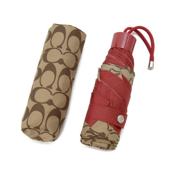 COACH コーチ 折り畳み傘 F63365 SKHRD シグネチャー ミニ アンブレラ