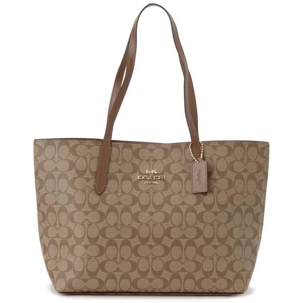 【いち】COACH シグネチャー トートバッグ ダークブラウン　未使用 COACH（コーチ） トートバッグ F67108 IME74 シグネチャー ダーク