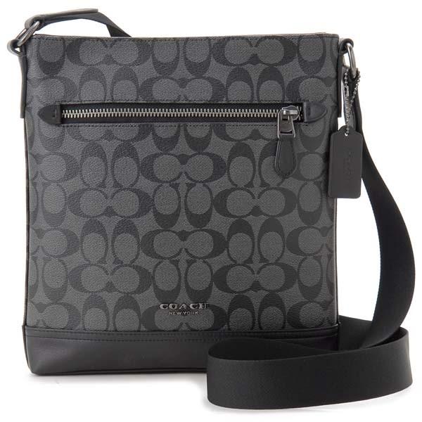 コーチ Coach ショルダーバッグ チャコール ブラック 黒 メンズ レディース F79053 Qbmi5 シグネチャー Cocf79053qbmi5 S Select 通販 Yahoo ショッピング