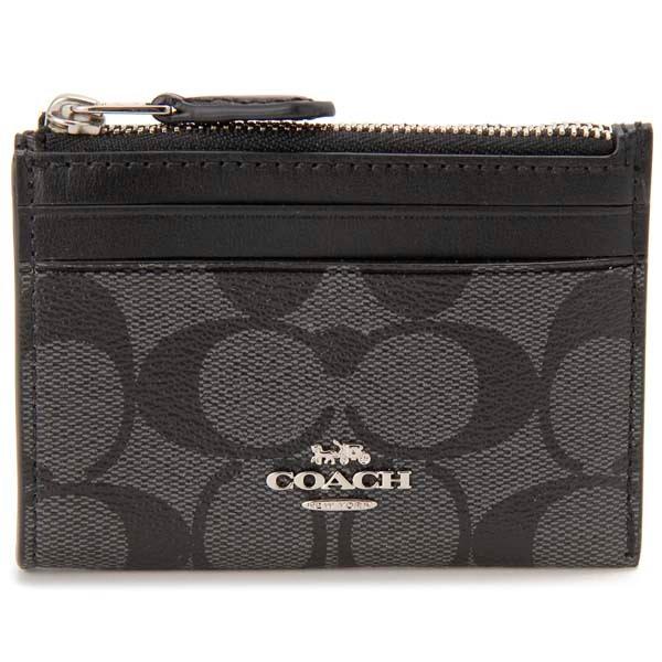 COACH（コーチ） コインケース カードケース ブラック スモーク