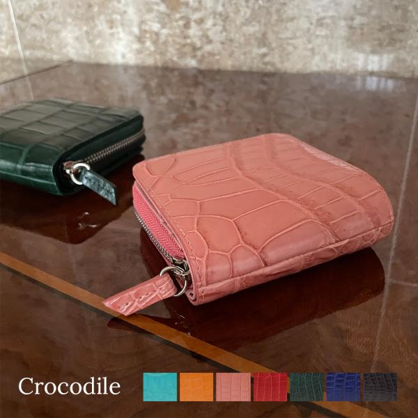 財布　折財布　クロコダイル　未使用 二つ折り財布 クロコダイル ホーンバック レディース メンズ 本