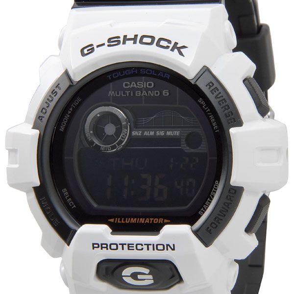 G-SHOCK Gショック CASIO電波ソーラー ホワイト ブラック腕時計 Amazon.co.jp: [カシオ] 腕時計 ジーショック G-LIDE 電波ソーラー GWX