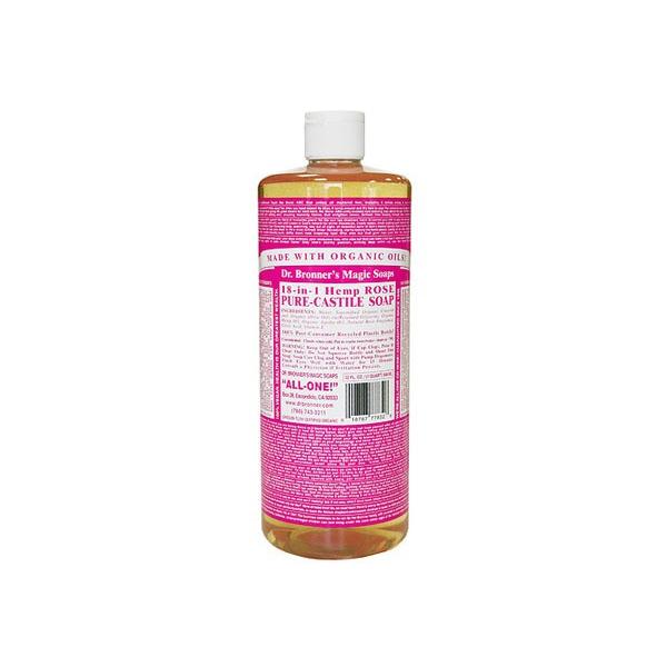 Dr Bronner ドクターブロナー マジックソープ ローズ 944ml 洗顔料 ボディーソープ アトピー肌にも安心 香水 コスメ Drbmsrose944ml S Select 通販 Yahoo ショッピング
