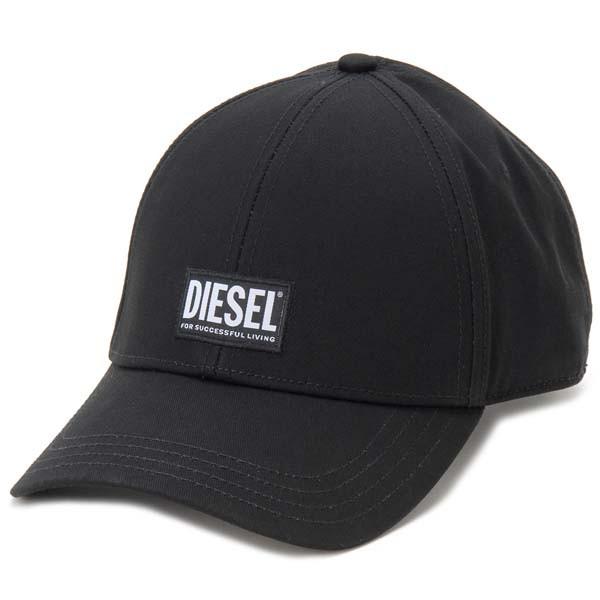 DIESEL 黒キャップ Men's Distressed denim baseball cap | Black | Diesel