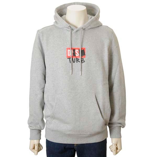 DIESEL ディーゼル パーカー メンズ グレー A0327 0GRAL 9CB フーディー プルオーバーパーカー DIESEL（ディーゼル） パーカー メンズ グレー A0327 0GRAL 9CB