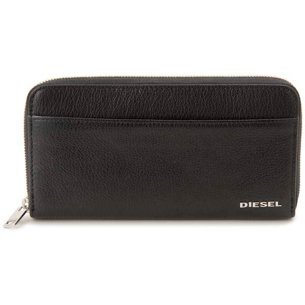 DIESEL ディーゼル レザー ラウンドファスナー 長財布 美品 DIESEL（ディーゼル） ラウンドファスナー長財布 メンズ ブラック
