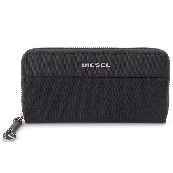 DIESEL（ディーゼル） ラウンドファスナー長財布 メンズ ブラック