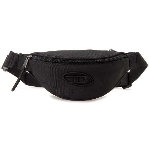 Diesel ボディバッグ ブラック ZIP-D CROSSBODY X Zip-D-Sling bag in check-jacquard shell
