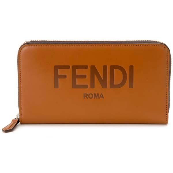 フェンディ FENDI 長財布ブラウン 7M0210 AFCL F1E6A FENDI（フェンディ） ラウンドファスナー長財布 メンズ ブラウン