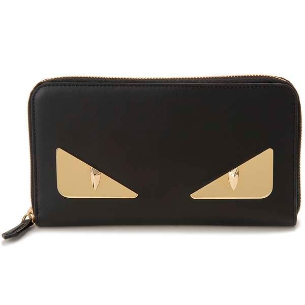 FENDI フェンディ ラウンドファスナー長財布 メンズ ブラック 7M0275 