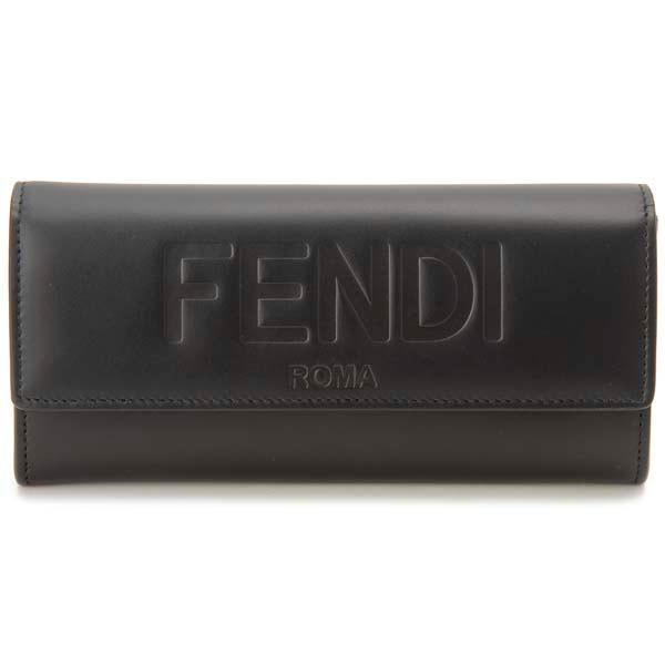 FENDI フェンディ 長財布 メンズ レディース ブラック 8M0251