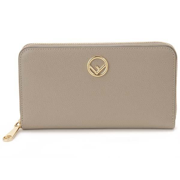 FENDI（フェンディ） ラウンドファスナー長財布 レディース グレー