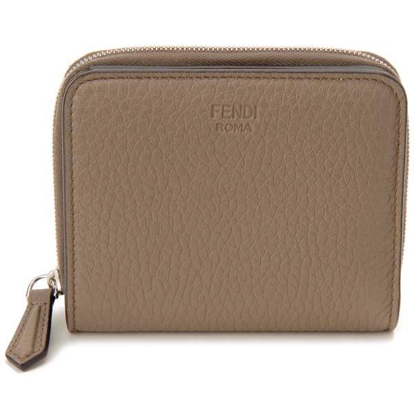 FENDI フェンディ　ジップアラウンド　トリュフグレー 2つ折り財布 FENDI フェンディ 財布 二つ折り財布 トリュフ グレー 8M0407
