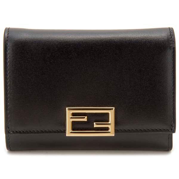 FENDI（フェンディ） 二つ折り財布 レディース ブラック 8M0463 AHM0