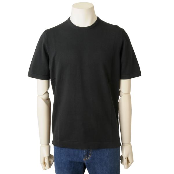 GRAN SASSO グランサッソ Tシャツ 半袖ニット メンズ ブラック 58138 18120 099 T-SHIRT Gran Sasso（グランサッソ） Tシャツ 半袖ニット メンズ ブラック