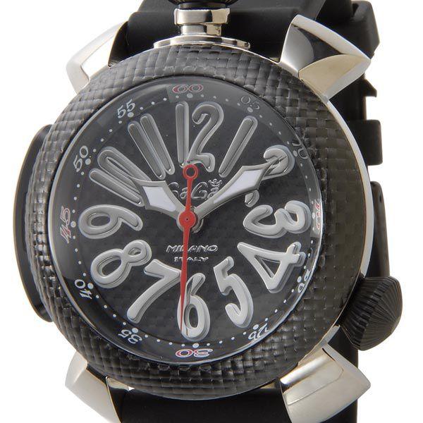 GaGa MILANO ガガミラノ Gaga Milano 5046 カーボンブラック 48mm 
