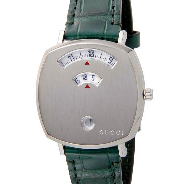 Paypay グッチ Gucci 腕時計 Ya Grip グリップ シルバー グリーン 35mm メンズ レディース Gqya S Select 通販 Yahoo ショッピング
