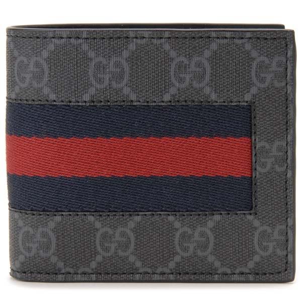 GUCCI（グッチ） 二つ折り財布 メンズ ブラック 408826 KHN4N 1095 NEW