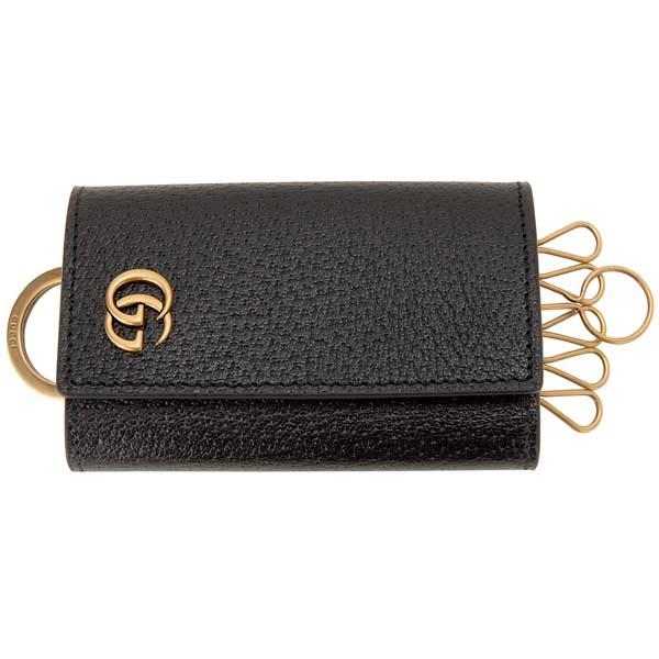 GUCCI グッチ キーケース ブラック 435305 DJ20T 1000 GGマーモント  