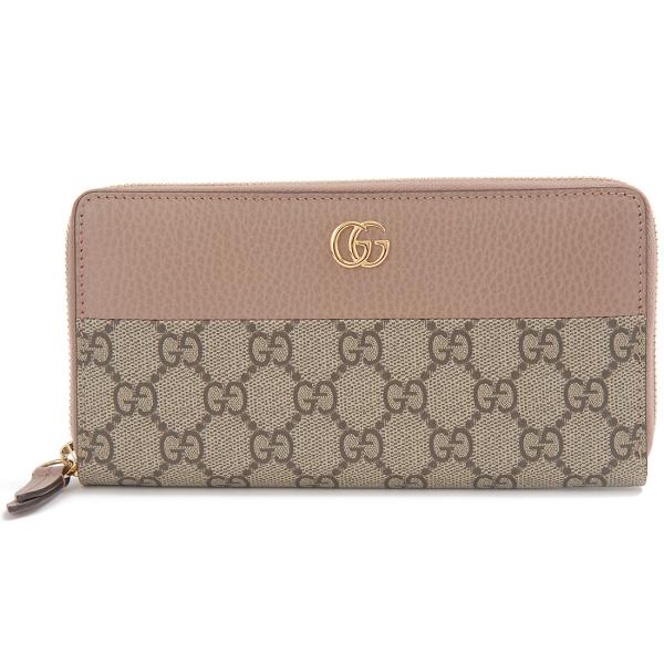 GUCCI（グッチ） 財布 ラウンドファスナー長財布 ピンク 456117 17WAG