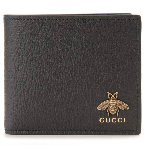 GUCCI（グッチ） 二つ折り財布 メンズ ブラック 黒 522915 DJ20T 1000